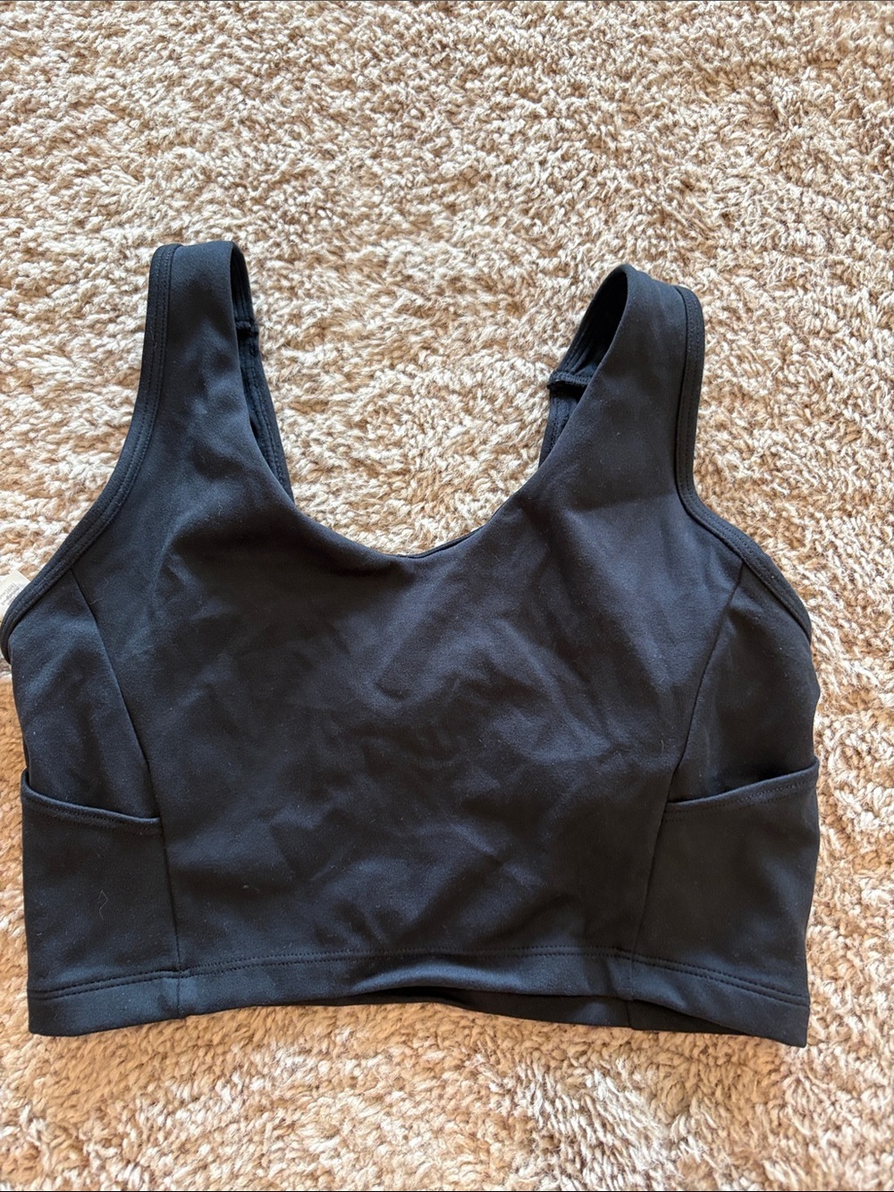 Marika Black Scoop-Neck Wireless Sports Bralette